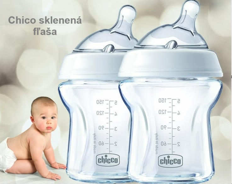 sklenená dojčenská fľaša